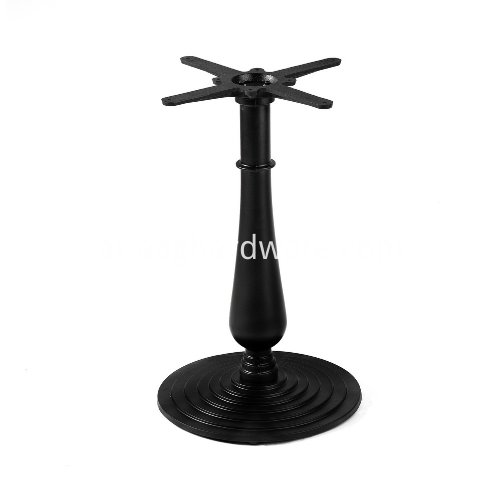قاعدة الجدول الحديد المطاوع الأسود black wrought iron table base